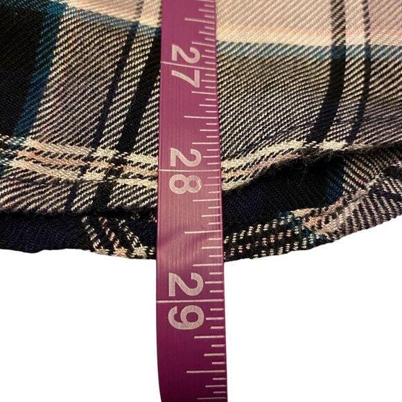 Aeropostale Navy and White Plaid Flannel Long Sleeve Button Down Top Sz XL - Picture 13 of 13